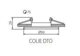 Colie Verstelbare Inbouwspot GX5.3/LED Aluminium Ø99mm