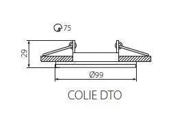 Colie Verstelbare Inbouwspot GX5.3/LED Aluminium Ø99mm