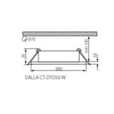 Dalla Ronde Inbouwspot GU10/MR16 Kantelbaar Wit of Zwart