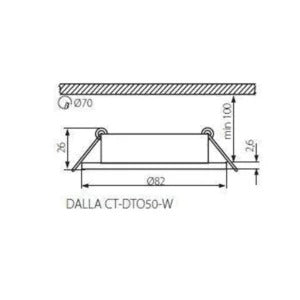 Dalla Ronde Inbouwspot GU10/MR16 Kantelbaar Wit of Zwart