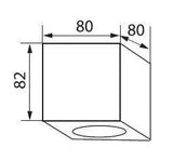 Duce Vierkant LED Opbouwspot | GU10 | Kantelbaar | Aluminium