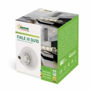 Fialle III Inbouwspot Rond – Wit Aluminium – GU10/MR16 – Ø78mm