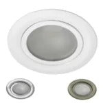 Gavi Ronde Meubelspot Staal Ø73mm Mat Glas 12V Dimbaar