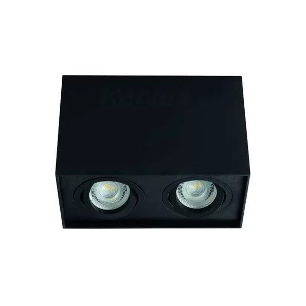 Gord-II Dubbele Opbouwspot | GU10 | Kantelbaar | Aluminium