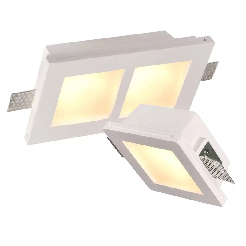 Gypso Square Glass Trimless Inbouwspot Wit 50mm 35W