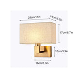 Moderne Wandlamp met Stoffen Kap