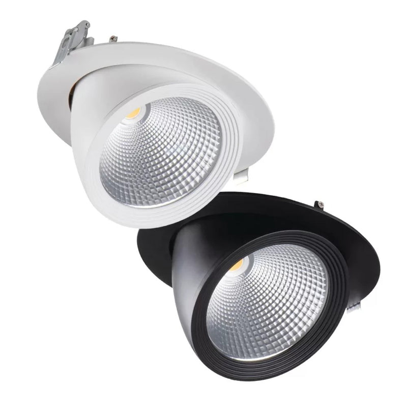 Hima LED Downlight 2510lm 4000K CRI90 Wit/Zwart – Kantelbaar
