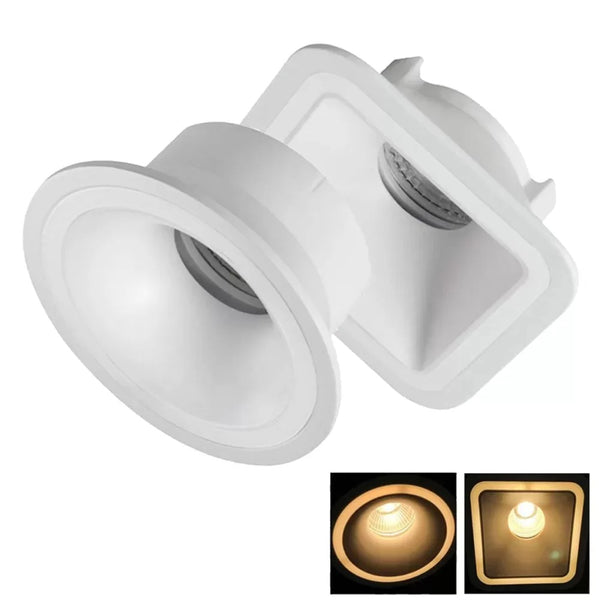 Imines Halo Inbouwspot Aluminium Wit Ø90mm Ronde/Vierkante Spot