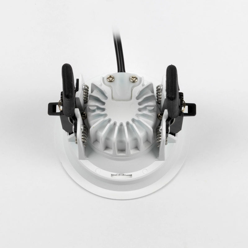 IVAR 6W Wit DTW Inbouwspot – Ronde Dimbare LED Plafondspot IP65, Modern Aluminium/Kunststof