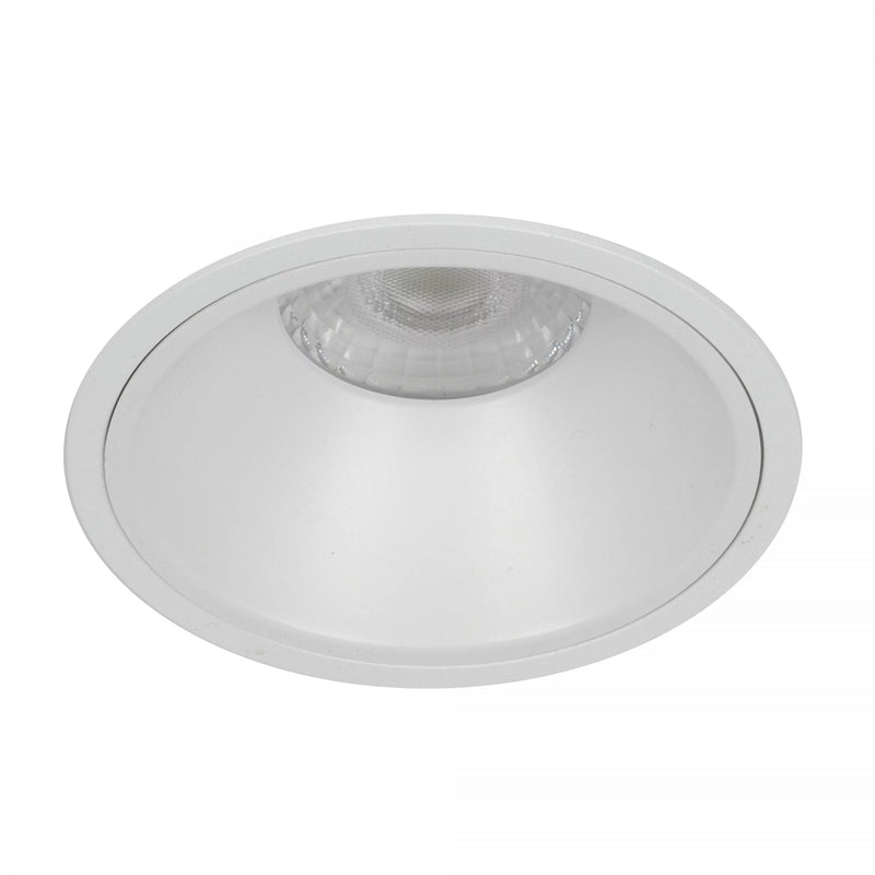 IVAR 6W Wit DTW Inbouwspot – Ronde Dimbare LED Plafondspot IP65, Modern Aluminium/Kunststof
