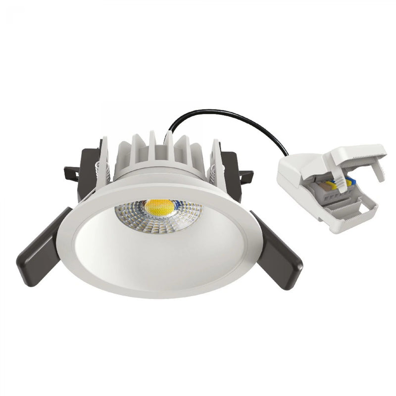 IVAR 6W Wit DTW Inbouwspot – Ronde Dimbare LED Plafondspot IP65, Modern Aluminium/Kunststof