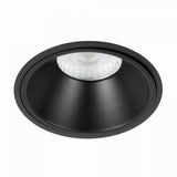 IVAR 6W Zwart DTW Inbouwspot – Ronde Dimbare LED Plafondspot IP65, Modern Aluminium/Kunststof