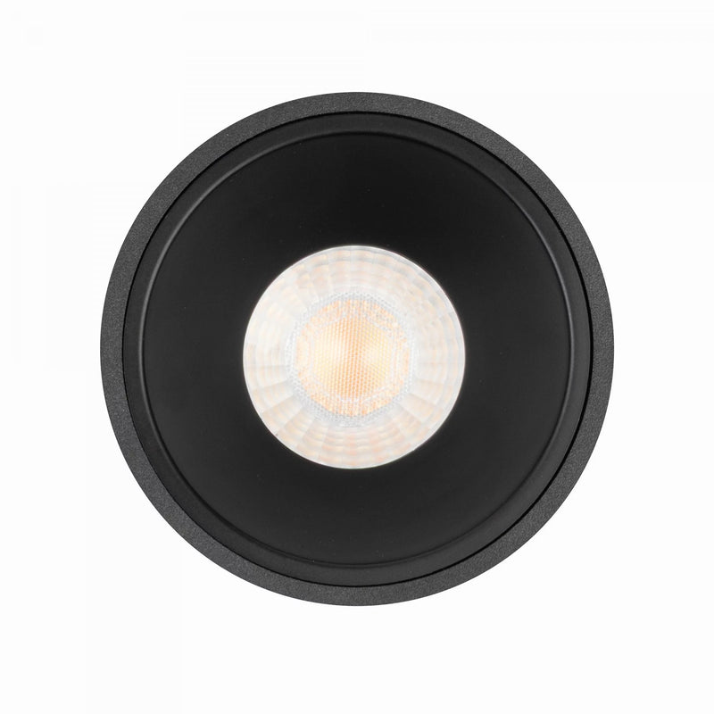 IVAR 6W Zwart DTW Inbouwspot – Ronde Dimbare LED Plafondspot IP65, Modern Aluminium/Kunststof