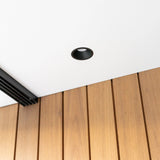 IVAR 6W Zwart DTW Inbouwspot – Ronde Dimbare LED Plafondspot IP65, Modern Aluminium/Kunststof
