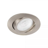 LIV 6W Brushed Aluminium DTW Inbouwspot – Ronde Dimbare LED Plafondspot IP65, Modern Aluminium/Kunststof