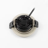 LIV 6W Brushed Aluminium DTW Inbouwspot – Ronde Dimbare LED Plafondspot IP65, Modern Aluminium/Kunststof