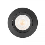 LIV 6W Zwart DTW Inbouwspot – Ronde Dimbare LED Plafondspot IP65, Modern Aluminium/Kunststof