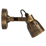 Indigo Antiek Messing Opbouwspot – Draaibare GU10 Wand- en Plafondlamp