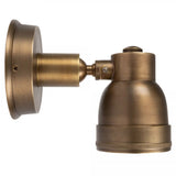 Indigo Swirl Antiek Messing Buitenspot – Dimbare GU10 Wand- en Plafondspot IP54