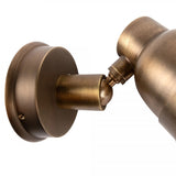 Indigo Swirl Antiek Messing Buitenspot – Dimbare GU10 Wand- en Plafondspot IP54