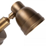 Indigo Swirl Antiek Messing Buitenspot – Dimbare GU10 Wand- en Plafondspot IP54