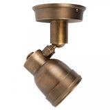 Indigo Swirl Antiek Messing Buitenspot – Dimbare GU10 Wand- en Plafondspot IP54