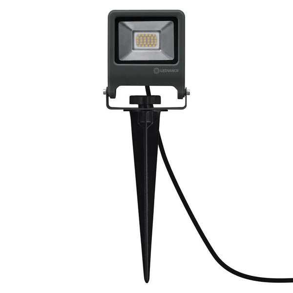 LED Breedstraler - Endura Spike - Zwart - 20W 1700lm - 3000K Warm Wit