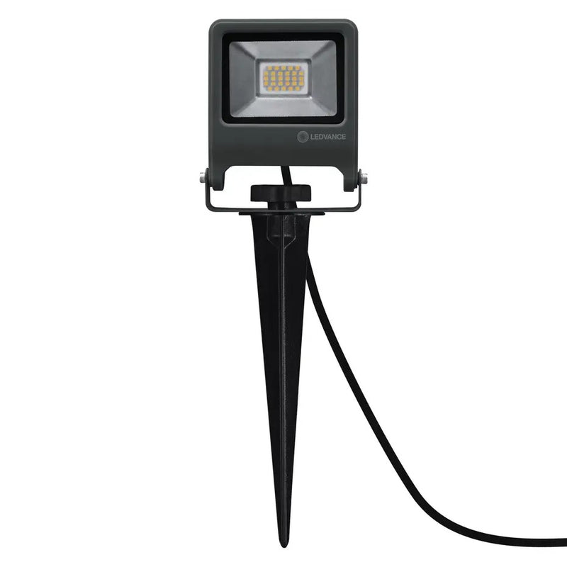LED Breedstraler - Endura Spike - Zwart - 20W 1700lm - 3000K Warm Wit