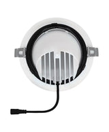 LED Downlight Kantelbaar - Bananenspot Vario 180MM - Wit - 35W 3350 Lm - 3000K 830 Warm Wit | 24 Stralingshoek - Zaagmaat 170MM