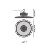LED Highbay DALI - 75W 13275Lm - 4000K 840 Koel Wit | DALI2 Dimbaar - UGR19 - 7 jaar garantie