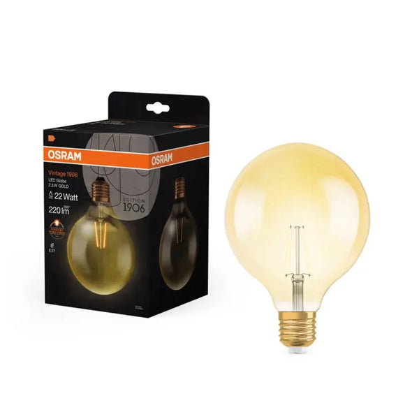 LED Lamp - E27 - Filament - 2.5W 220lm - 2400K Extra Warm Wit Licht | Vintage 1906 Globe 22