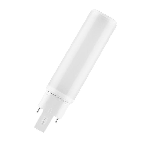 LED PL-C Dulux - HF & AC MAINS V - 6W 600Lm - 3000K 830 Warm Wit | 4Pins G24q-1 - Vervangt 13W