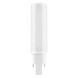 LED PL-C Dulux - HF & AC MAINS V - 6W 600Lm - 3000K 830 Warm Wit | 4Pins G24q-1 - Vervangt 13W