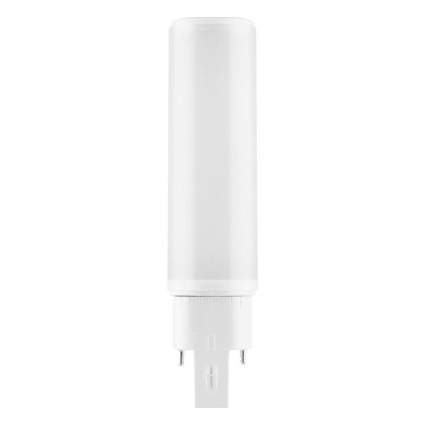 LED PL-C Dulux - HF & AC MAINS V - 6W 600Lm - 3000K 830 Warm Wit | 4Pins G24q-1 - Vervangt 13W