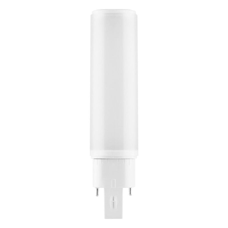 LED PL-C Dulux - HF & AC MAINS V - 6W 600Lm - 3000K 830 Warm Wit | 4Pins G24q-1 - Vervangt 13W