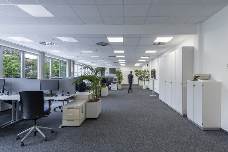 LED Paneel - Comfort Aluminium Wit - 28W 3640lm - 4000K Helder Wit - 60x60cm | UGR < 19