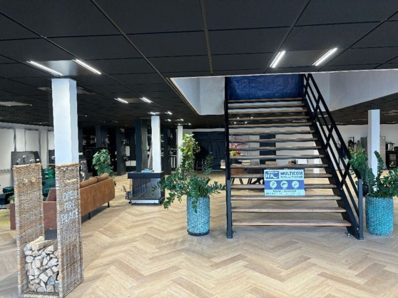 LED Paneel 120x30CM - UGR16 Louvre - Aluminum Mat Zwart - 27.5W 4000Lm - 4000K 840 Koel Wit | IP20