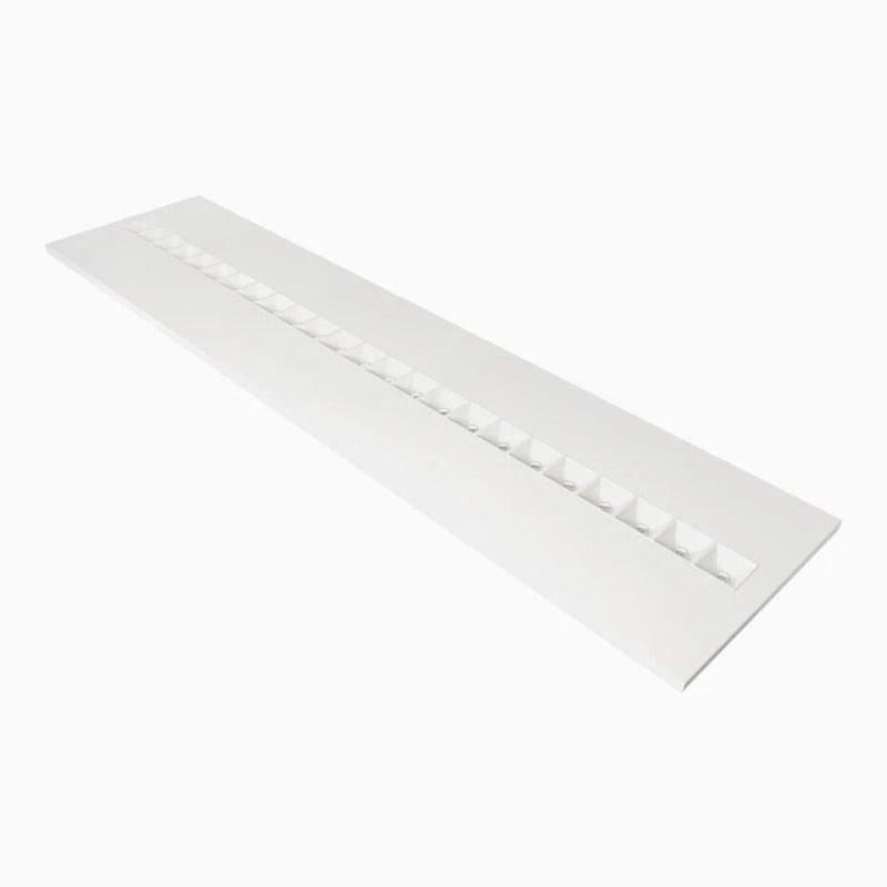 LED Paneel 120x30CM - UGR16 Louvre - Aluminum Wit - 27.5W 4150Lm - 4000K 840 Koel Wit | IP20