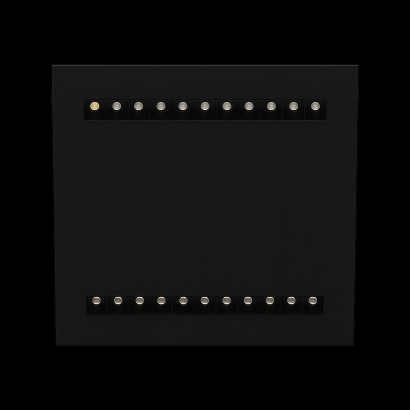 LED Paneel 60X60CM UGR16 Louvre - Aluminum Mat Zwart - 27.5W 4000Lm - 4000K 840 Koel Wit | IP20