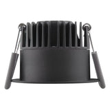 LED Spot Downlight Aluminium Zwart 8W 640lm 36D - 927 Zeer Warm Wit | Zaagmaat 68mm - IP44 - Beste Kleurweergave - Dimbaar