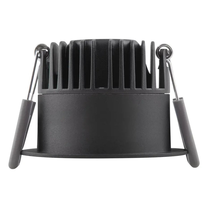 LED Spot Downlight Aluminium Zwart 8W 640lm 36D - 927 Zeer Warm Wit | Zaagmaat 68mm - IP44 - Beste Kleurweergave - Dimbaar