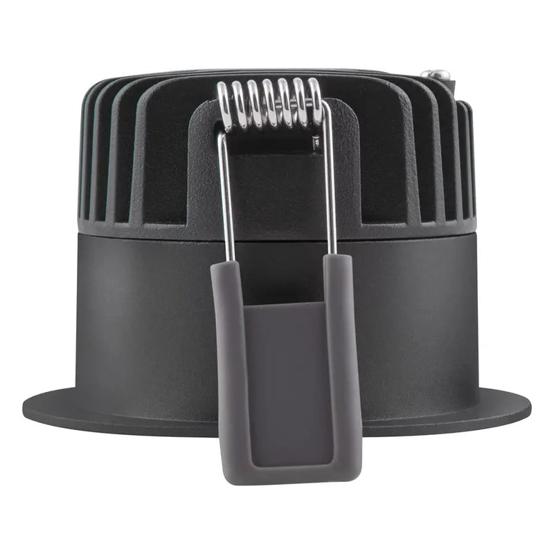 LED Spot Downlight Aluminium Zwart 8W 640lm 36D - 927 Zeer Warm Wit | Zaagmaat 68mm - IP44 - Beste Kleurweergave - Dimbaar