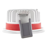 LED Spot Fire Rated Aluminium Wit 8W 720lm 36D - 940 Koel Wit | Zaagmaat 68mm - IP65 - Beste Kleurweergave - Dimbaar