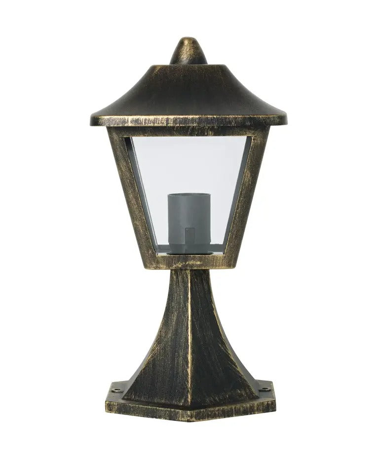 LED Tuinlamp - Endura Classic - Zwart-Goud - E27 - 33cm | Traditioneel