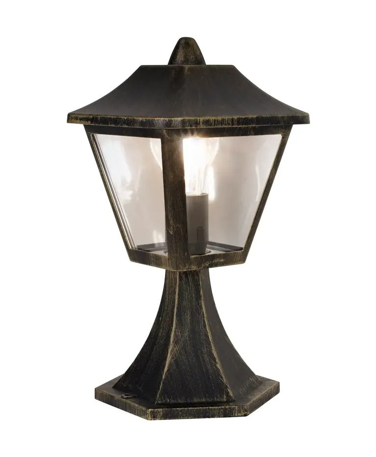 LED Tuinlamp - Endura Classic - Zwart-Goud - E27 - 33cm | Traditioneel