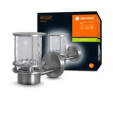 LED Wandlamp - Endura Classis - Staal - E27 | Up - Bewegings- en lichtsensor