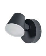 LED Wandlamp - Endura Stijl Midi - Donker Grijs - 13.5W 800lm - 3000K Warm Wit