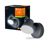 LED Wandlamp - Endura Stijl Midi - Donker Grijs - 13.5W 800lm - 3000K Warm Wit