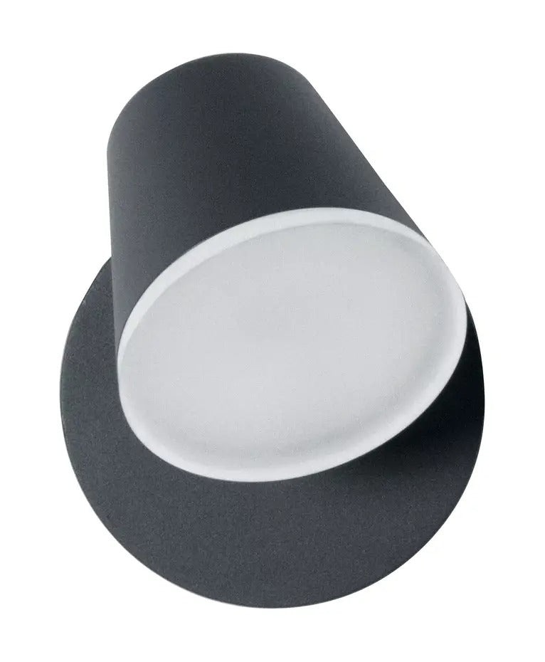 LED Wandlamp - Endura Stijl Midi - Donker Grijs - 13.5W 800lm - 3000K Warm Wit