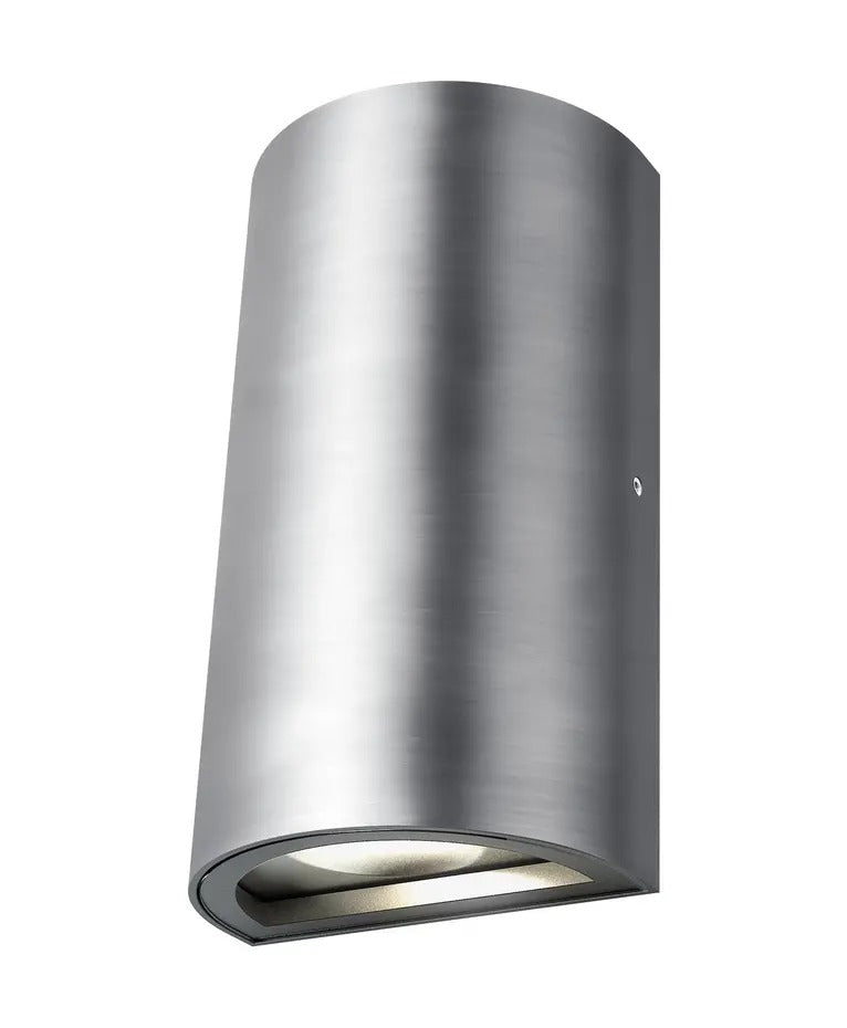 LED Wandlamp - Endura Stijl Updown - Aluminium - 12W 700lm - 3000K Warm Wit